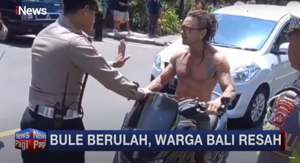Don't You Ever Dare to Come to Canggu! If You're Not Ready For These... 3 a Bule arrogantly challenging police officer for trying to educate him for wearing a helmet